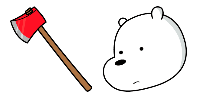 We Bare Bears Ice Bear & Axe Cursor