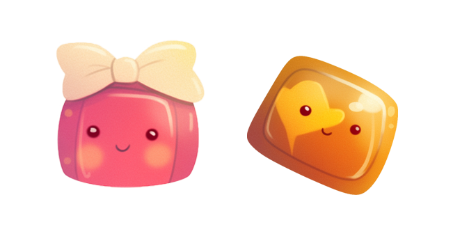 Cute Smiling Rectangular Candy Cursor