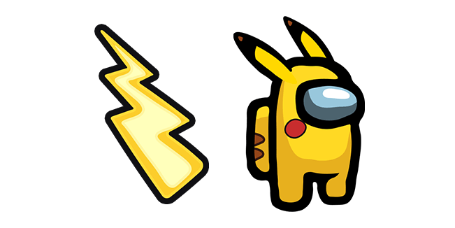 Among Us Pikachu Skin Cursor