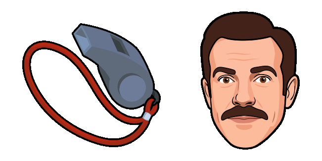Ted Lasso & Coach Whistle Animated Cursor