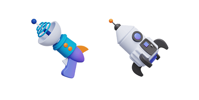 Space Gun & Rocket 3D Cursor