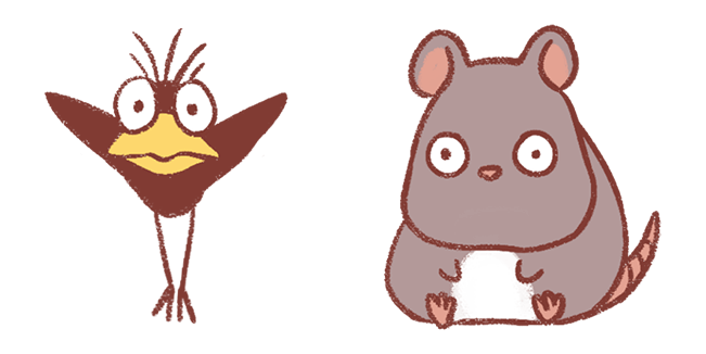 Spirited Away Yu-Bird & Bo Cute Cursor