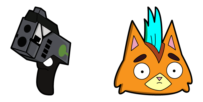 Final Space Little Cato & Gun Cursor