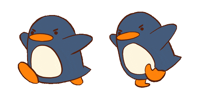 Penguin Running Animated Cursor