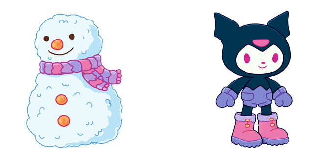 Winter Kuromi & Snowman Cursor
