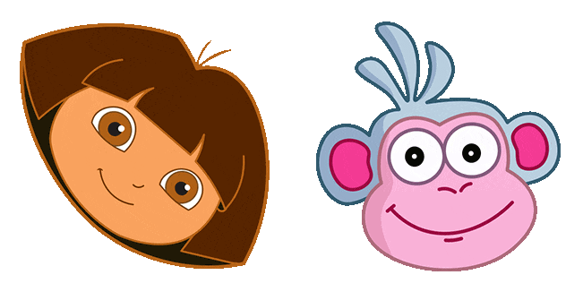 Dora the Explorer & Boots Animated Cursor