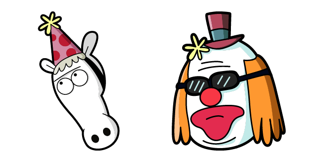 Regular Show Clown & Horse Cursor