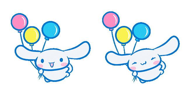 Sanrio Cinnamoroll Balloon Flying Animated Cursor