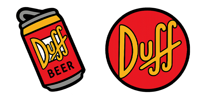 The Simpsons Duff Beer Cursor