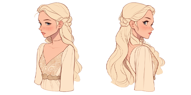 Cute Blonde Girl Cursor
