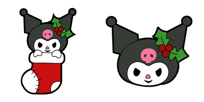 Sanrio Kuromi in Christmas Stocking Cursor