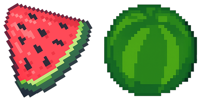 Pixel Watermelon Cursor
