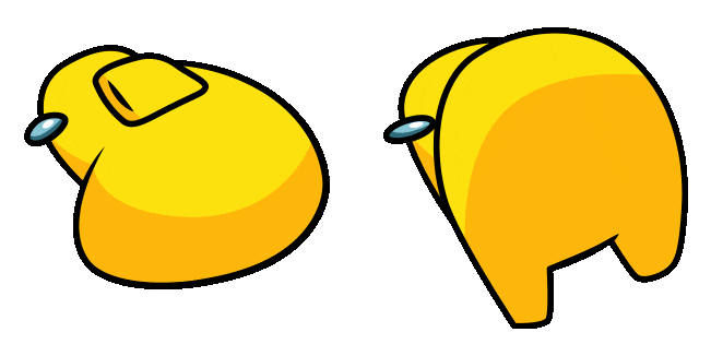 Among Us Yellow Twerk Animated Cursor
