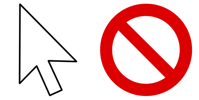 Unavailable Windows Cursor
