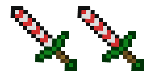 Minecraft Christmas Sword Cursor