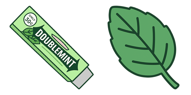 Doublemint Gum & Mint Leaf Cursor