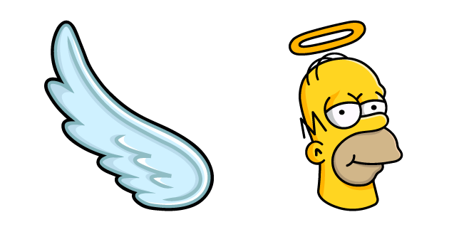 The Simpsons Angel Homer Cursor