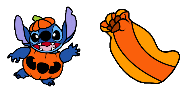 Halloween Pumpkin Stitch Animated Cursor