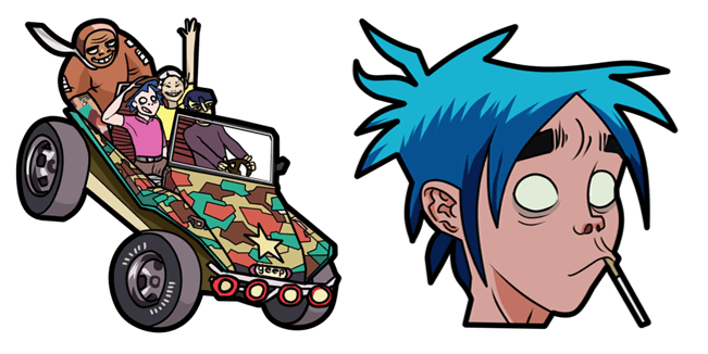 Gorillaz 2-D & Jeep Cursor