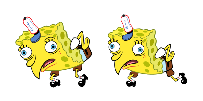 Mocking SpongeBob Meme Cursor