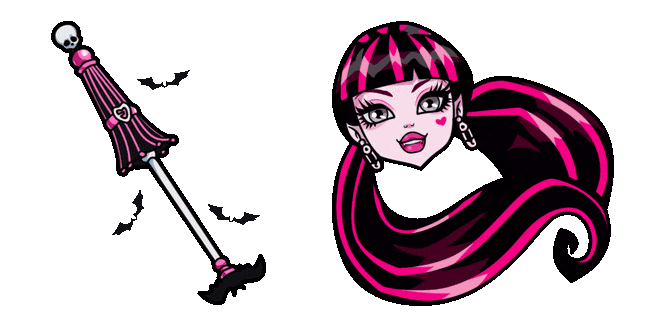Monster High Draculaura & Umbrella Animated Cursor