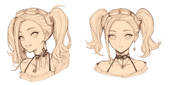 Anime Girl Sketch Cursor