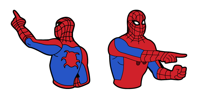 Spider-Man Pointing at Spider-Man Meme Cursor