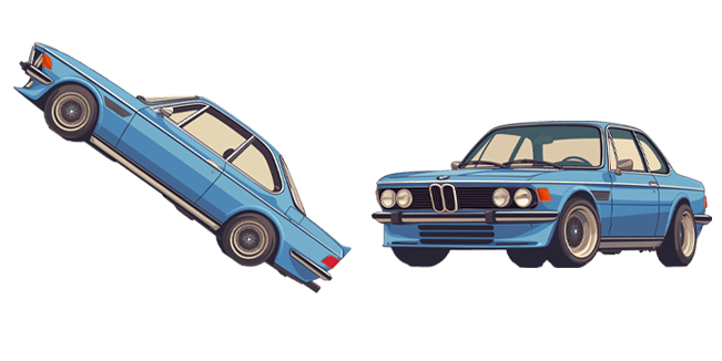 Retro Blue BMW Cursor