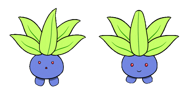 Pokemon Oddish Animated Cursor