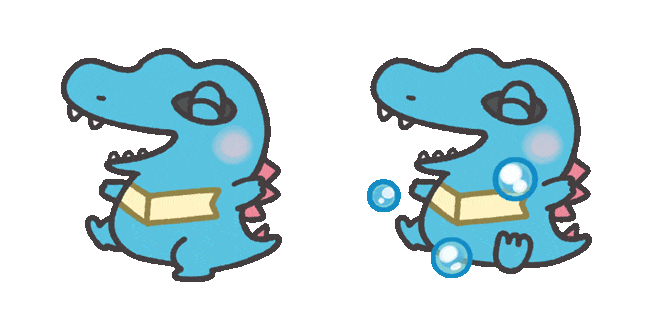 Pokemon Smile Totodile Animated Cursor