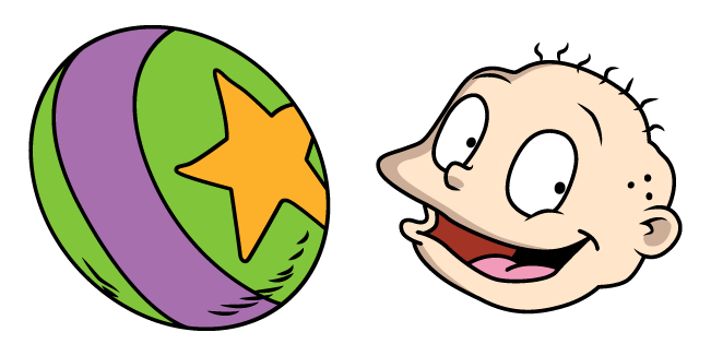 Rugrats Tommy Pickles & Ball Cursor