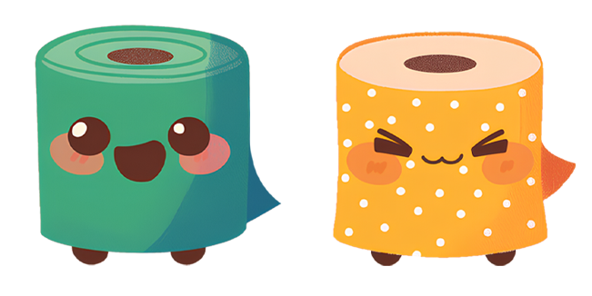 Cute Colorful Toilet Paper Cursor