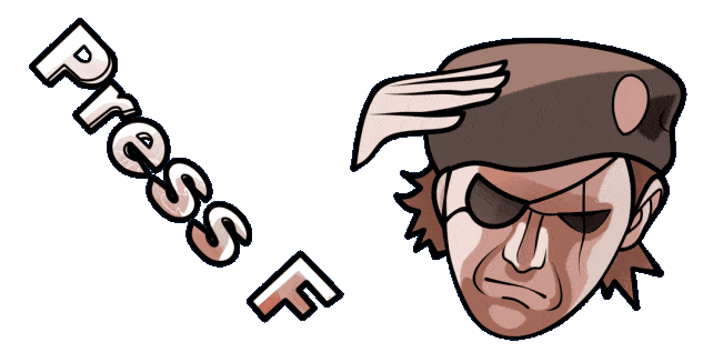 Press F to Pay Respects Meme Animated Cursor