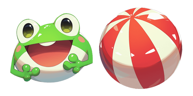 Cute Frog & Beach Ball Cursor