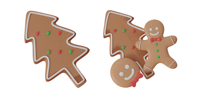Christmas Honey Cookies 3D Cursor