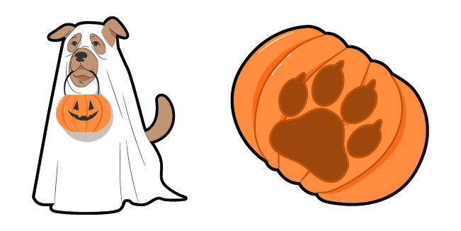 Spooky Golden Retriever Ghost Meme Cursor