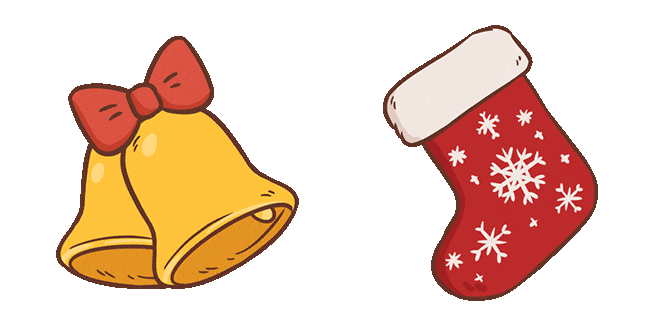 Christmas Jingle Bells & Stocking Animated Cursor