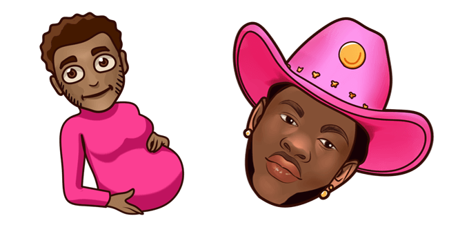 Lil Nas X & Pregnant Man Emoji Cursor