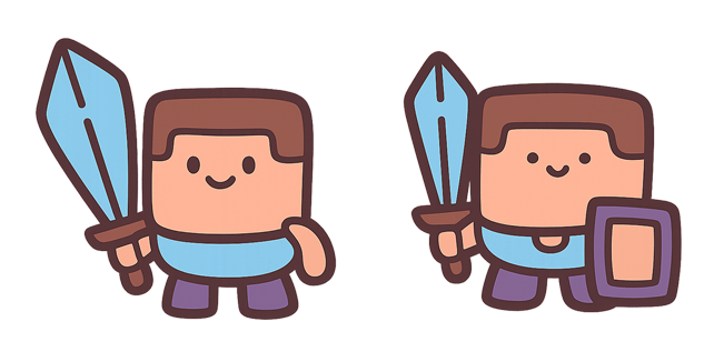 Minecraft Cute Steve Cursor