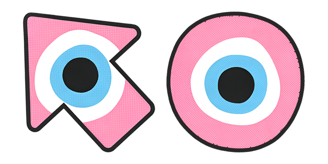 Pink Evil Eye & Arrow Cursor