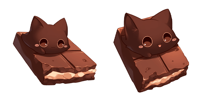 Cute Chocolate Kitty Cursor