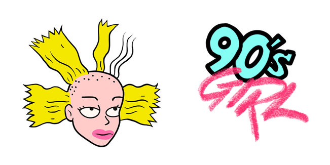 Rugrats Cynthia 90s Girl Cursor