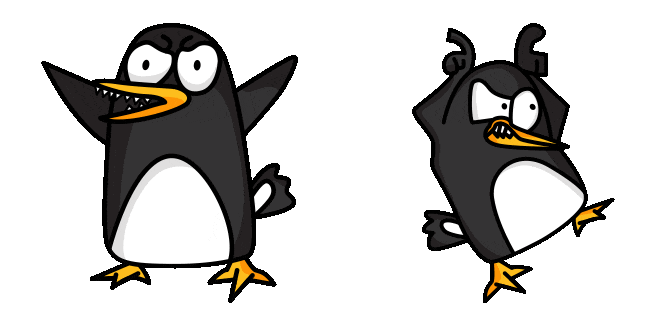 Fancy Pants Adventures Angry Penguin Animated Cursor