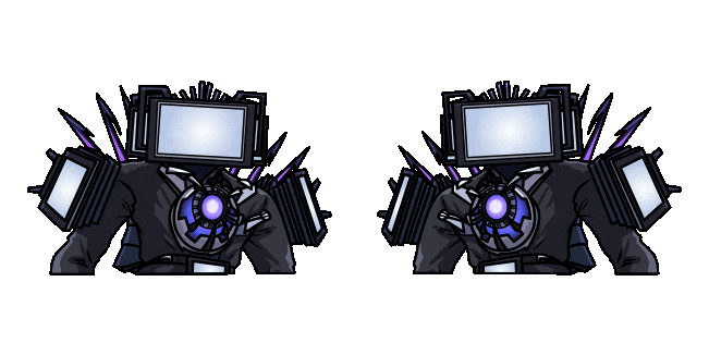 Skibidi Toilet Titan TV Man Injured Animated Cursor