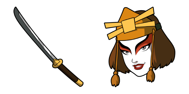 Avatar The Last Airbender Suki & Katana Cursor
