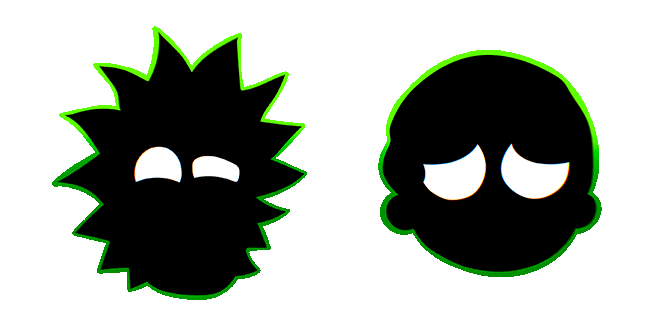 Rick and Morty Silhouette Animated Cursor