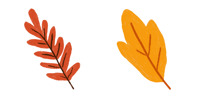 Autumn Orange Leaves Cursor