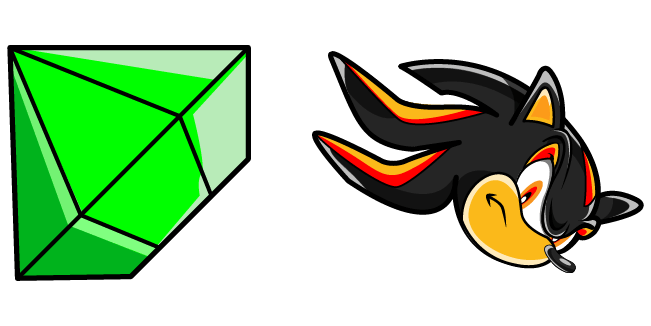 Sonic Shadow the Hedgehog & Chaos Emerald Cursor