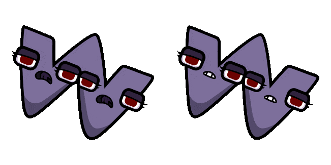 Alphabet Lore W Animated Cursor