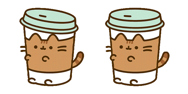 Pusheen Coffee Cup Animated Cursor